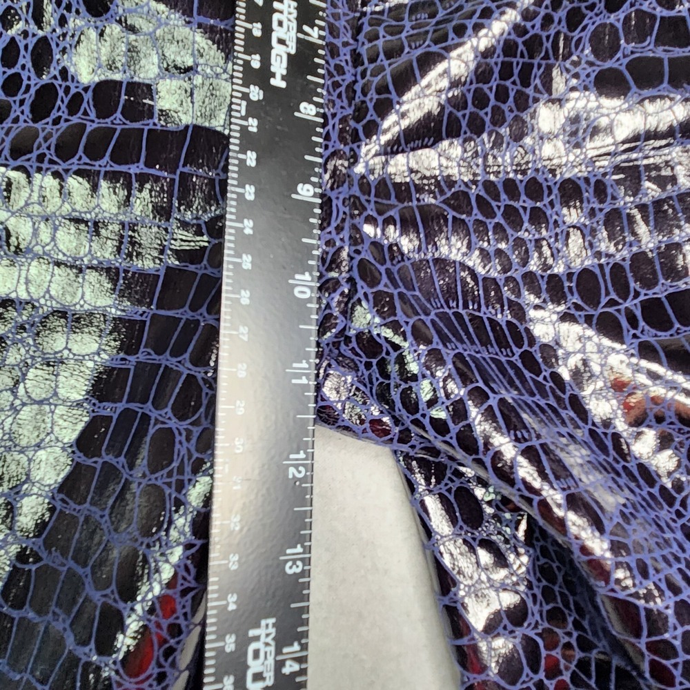 Jenniferle Pants Women's XL 32x30 Black Blue Croc Reptile Kylie Jenner Celebrity - Picture 12 of 15